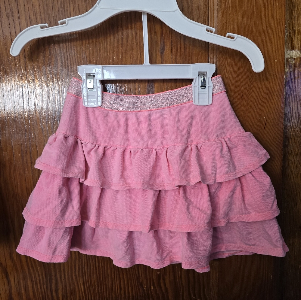 Epic Threads Girls Pink Tiered Ruffle Skort Size 6